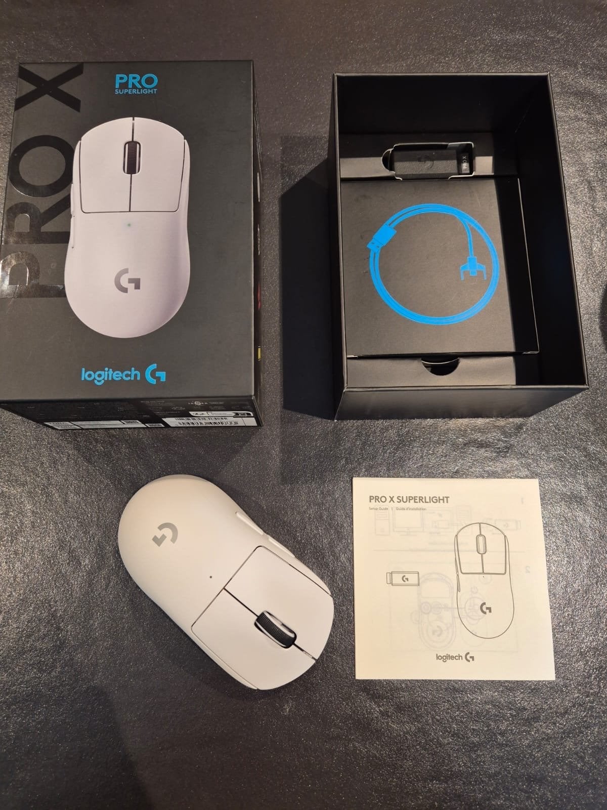Logitech G PRO X SUPERLIGHT Gaming Muis - Zo goed als nieuw, Computers en Software, Muizen, Muis, Gaming muis, Ophalen of Verzenden