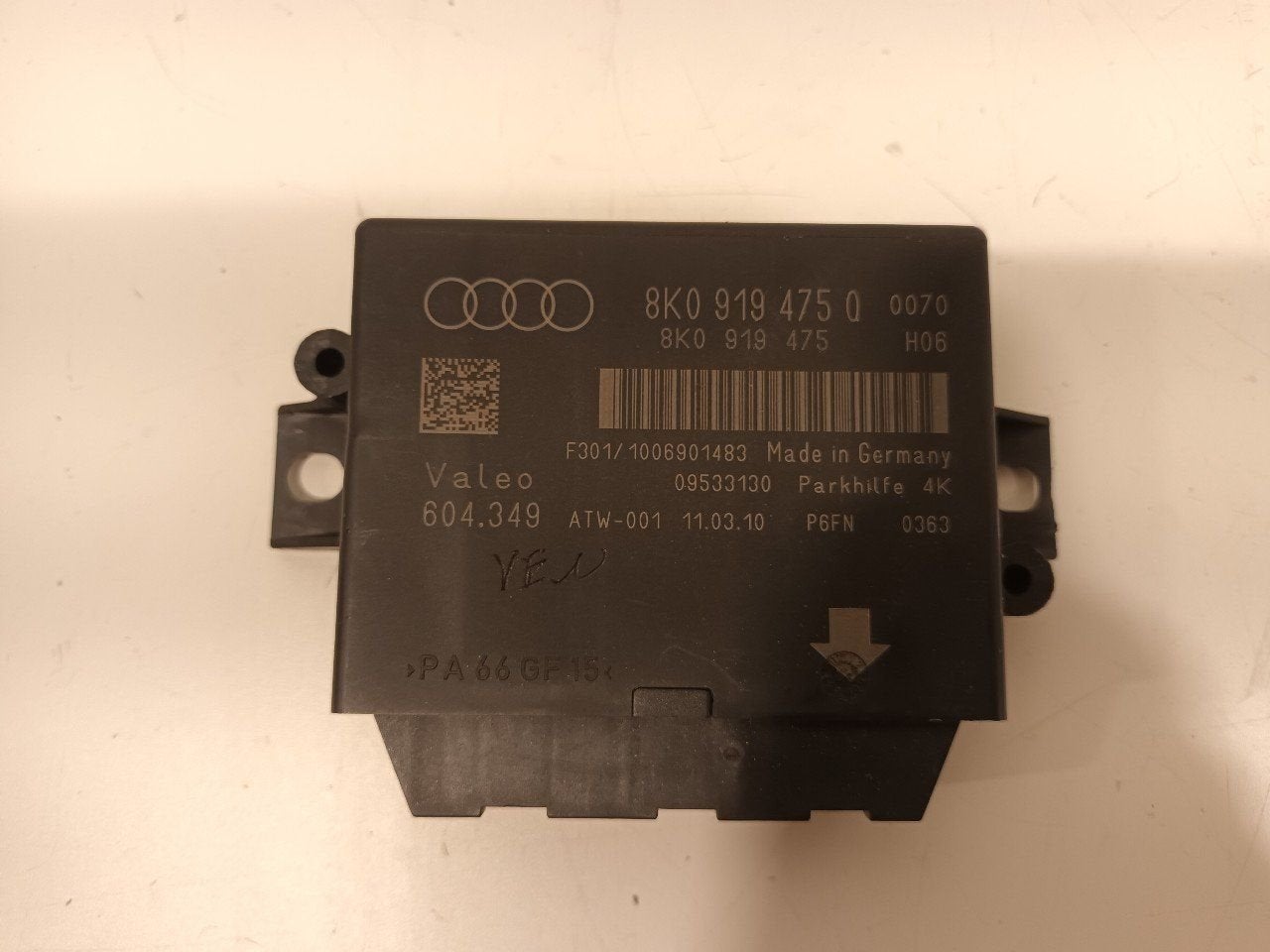 Computer park distance control Audi A5, Onderdelen@venauto.nl, Van der Ven Autorecycling B.V., Gebruikt, Ettenseweg 76, 4706 PB Roosendaal, The Netherlands