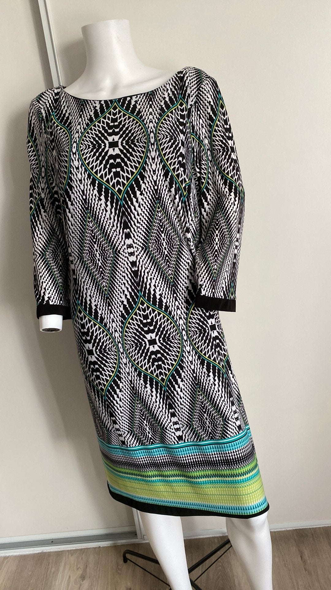 Frank lyman jurk 46, Zwart, Maat 46/48 (XL) of groter, Ophalen of Verzenden, Zo goed als nieuw