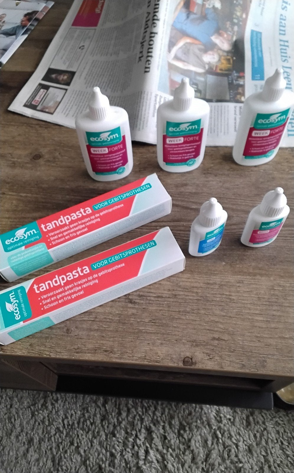 Tandpasta voor gebit en reinigingsvloeistof, Ophalen of Verzenden