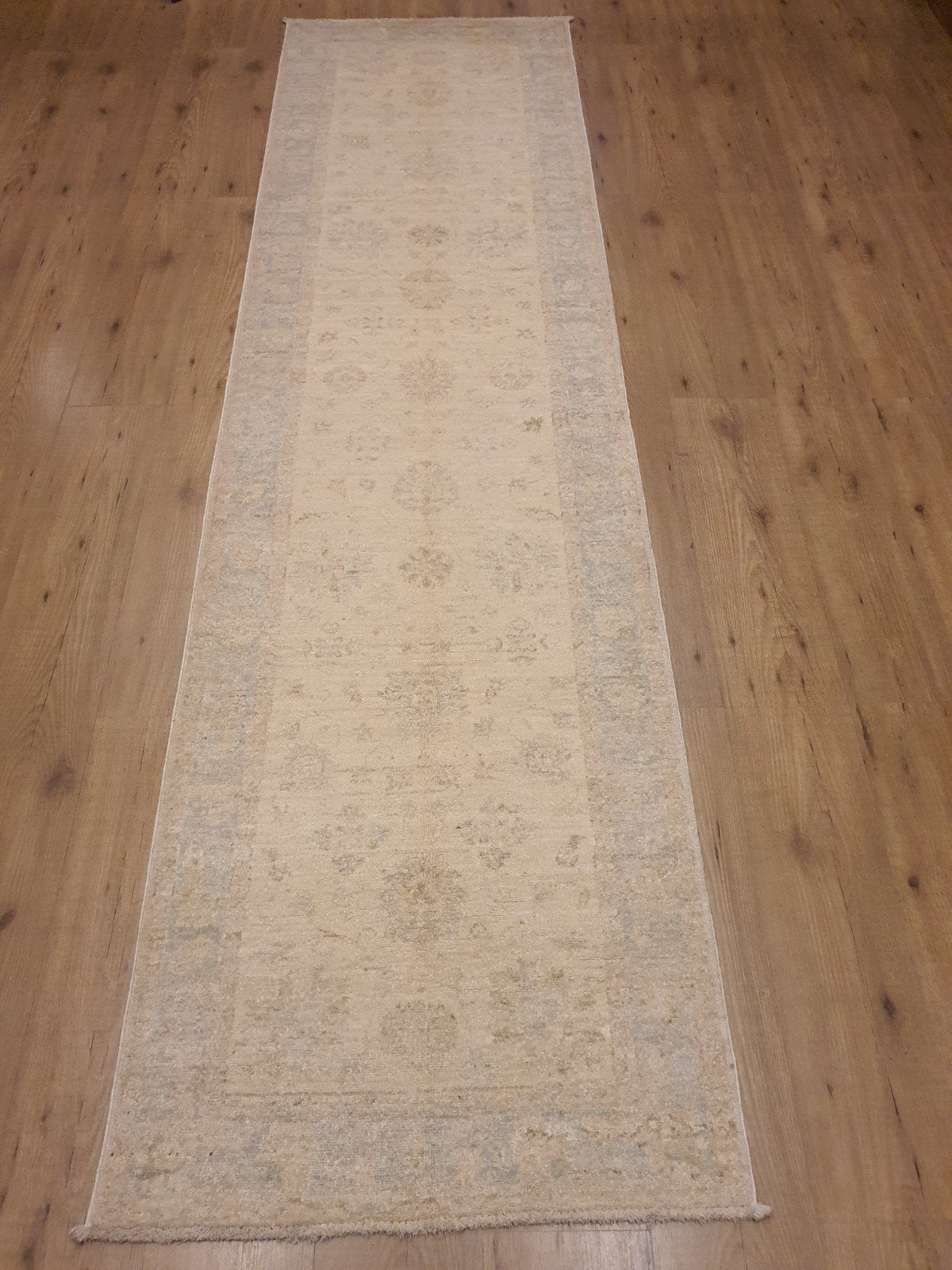 Handgeknoopt oosters tapijt loper ziegler 288x77, Info@SlatsAntiek.nl, Perzisch, Vof Slats Antiek, Crème