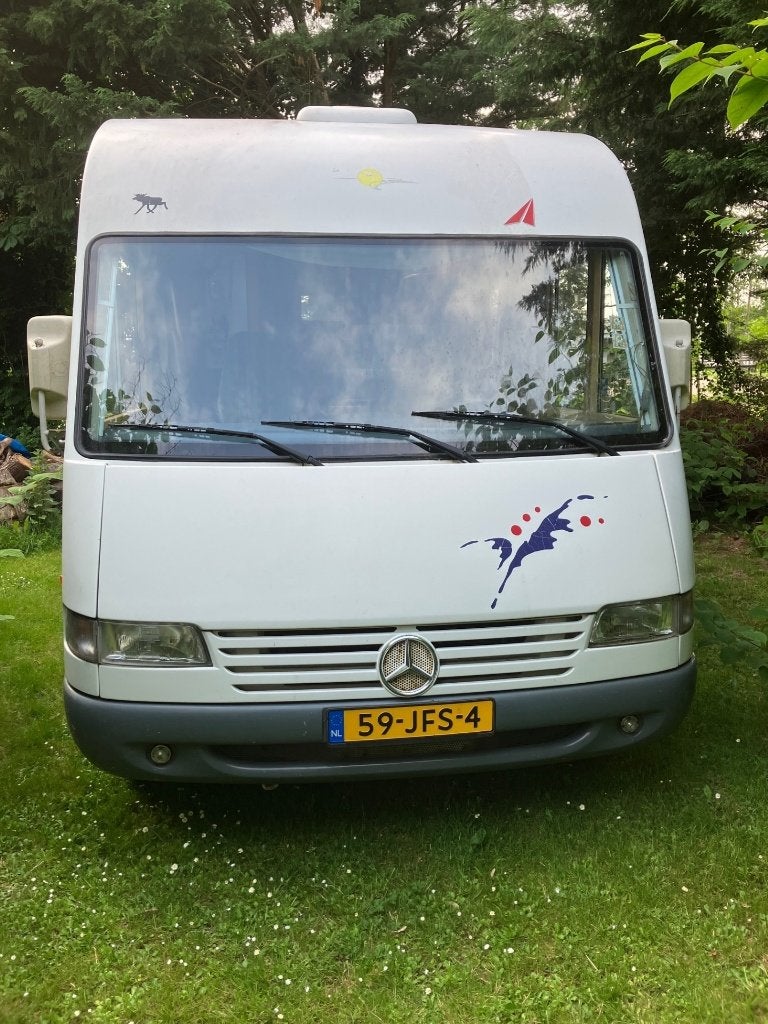 Frankia I650 camper Mercedes, Caravans en Kamperen, Integraal, 6 tot 7 meter, L-zit, Cassettetoilet