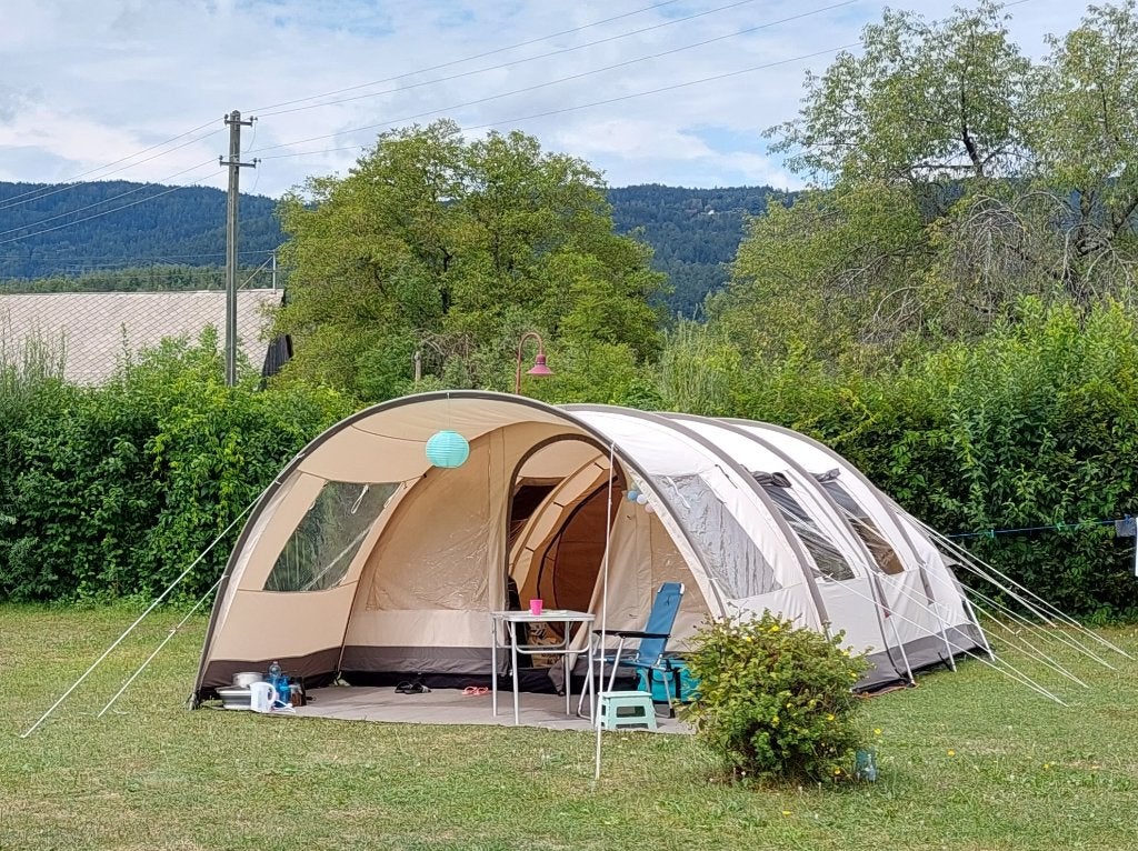 BaseCamp Ambato V Deluxe tunneltent mét GRATIS tenttapijt, Ophalen, Gebruikt, Tot en met 5