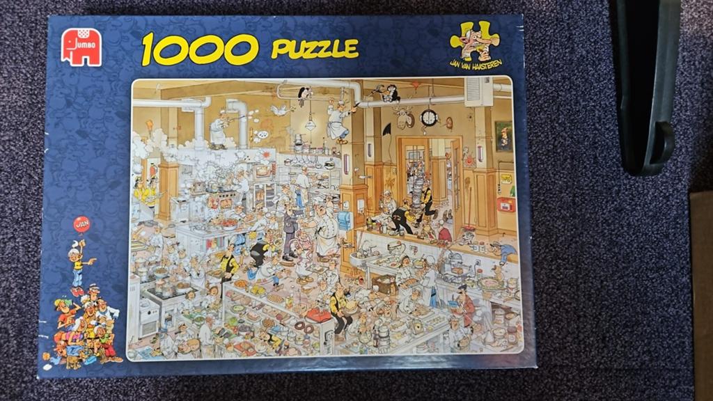 Jan van Haasteren 1000 stukjes - De Keuken, Ophalen, 500 t/m 1500 stukjes, Gebruikt, Legpuzzel