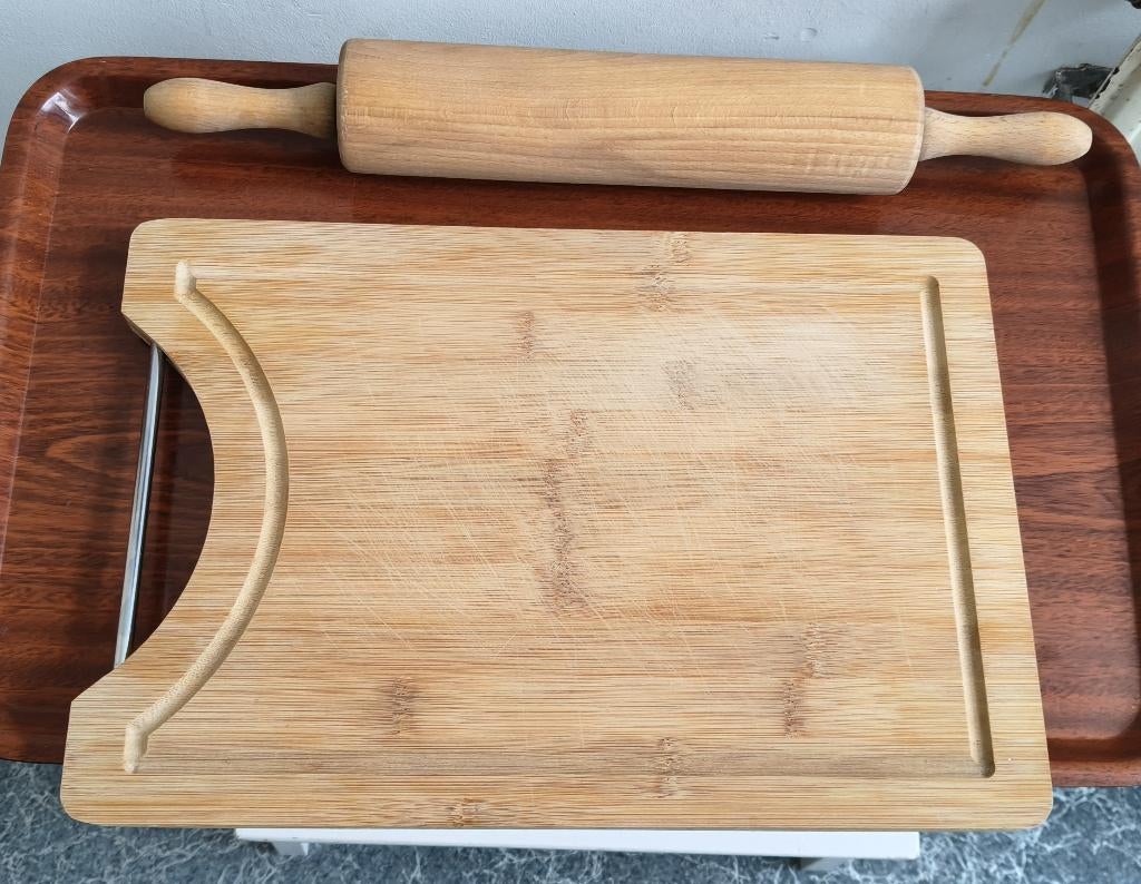 Snijplank en deegroller hout VANAF € 7,50, Ernesto, Hout, Ophalen of Verzenden, Overige typen