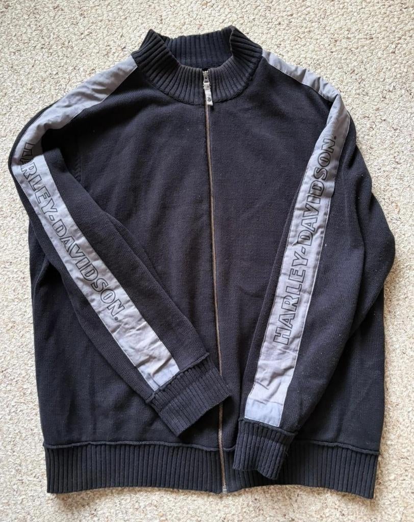 Harley Davidson zwart vest, mt. 2XL, Ophalen, Zwart, Overige maten, Harley Davidson