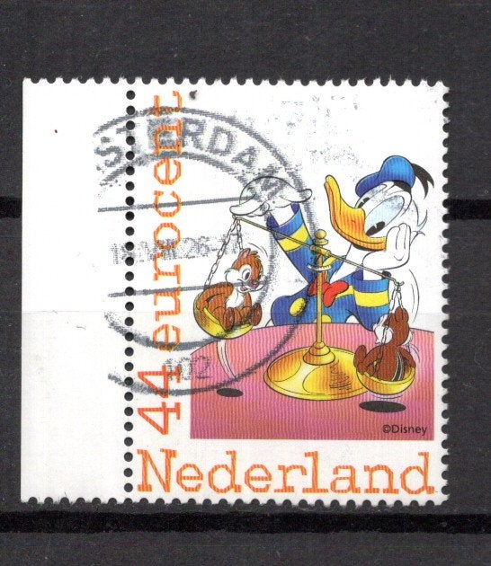 gestempelde zegel. persoonlijke: Donald duck, Postzegels en Munten, Postzegels | Nederland, Ophalen of Verzenden, Na 1940, Gestempeld