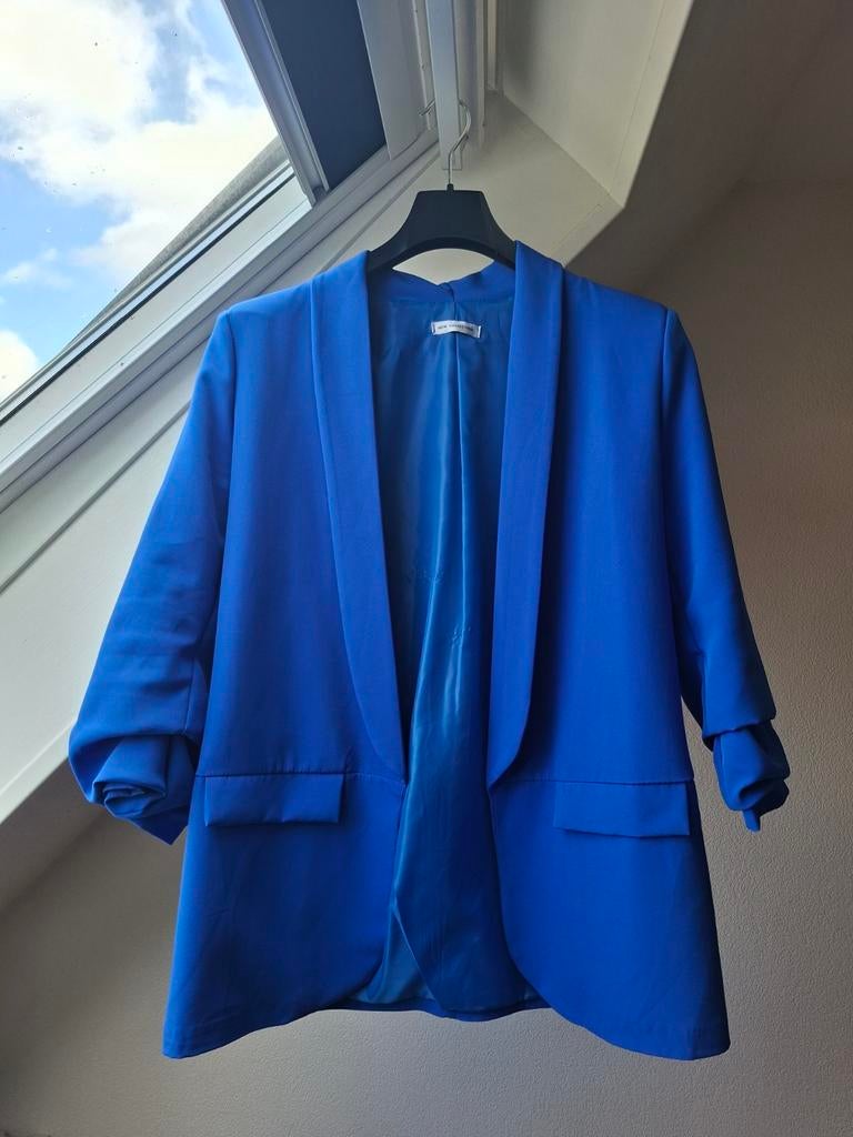 Felblauwe blazer maat XXL, Blauw, Maat 46/48 (XL) of groter, Ophalen of Verzenden, Zo goed als nieuw