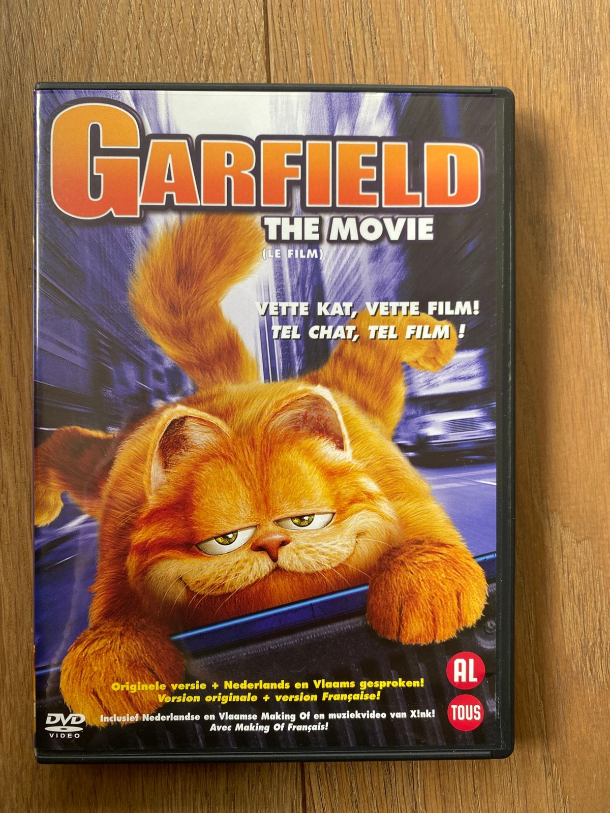 DVD Garfield, Alle leeftijden, Ophalen, Zo goed als nieuw