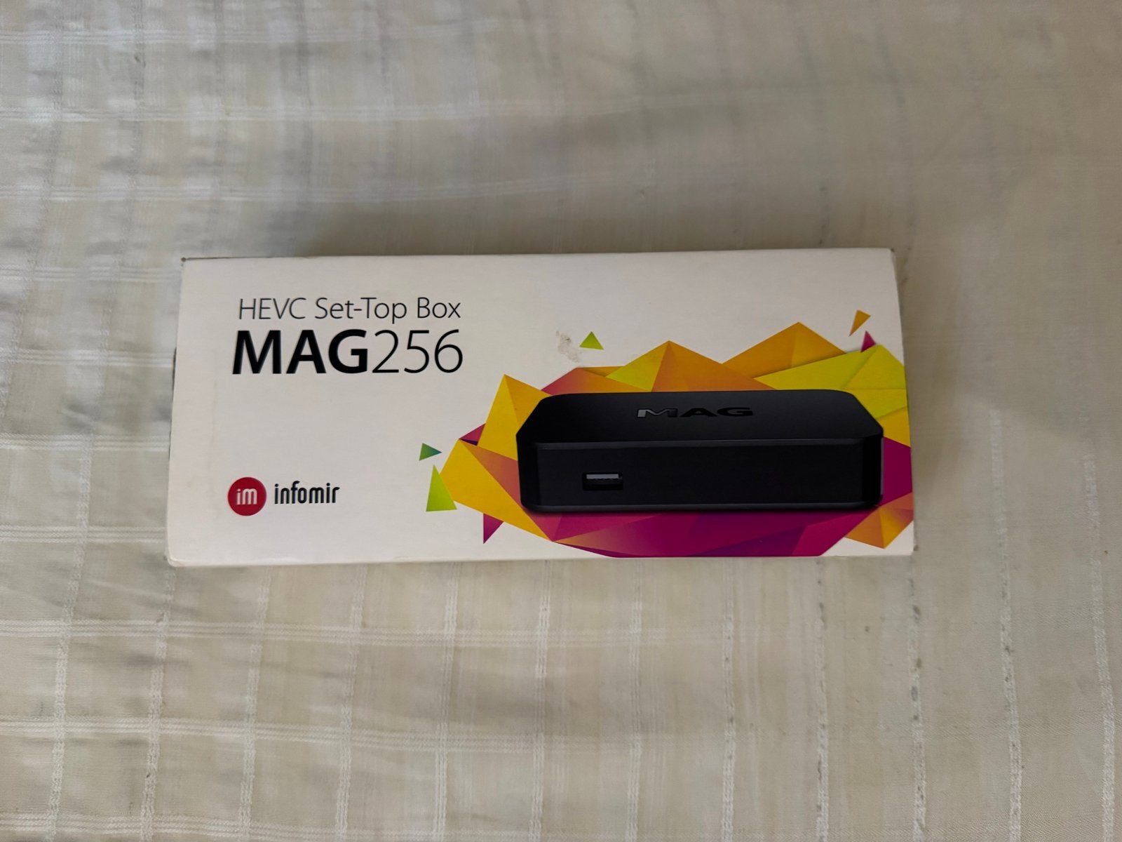 IPTV set-top box  .Infomir MAG256 HEVC Set-Top Box, Ophalen of Verzenden, Zo goed als nieuw, Decoder