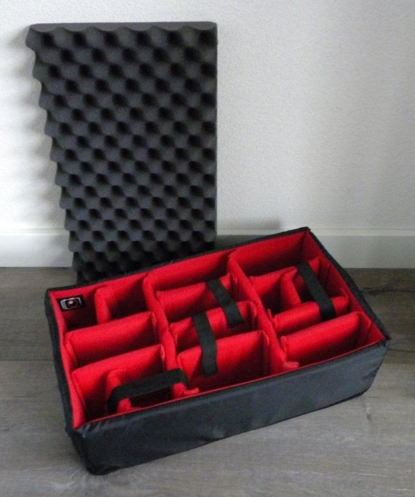 Red Dividerset of Lid Organizer tbv Peli Case 1510, Overige merken, Overige typen, Nieuw, Overige kleuren