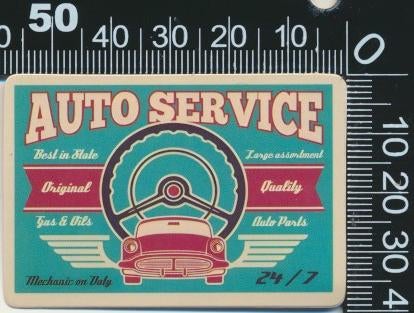 Sticker: Auto Service - Original quality, Ophalen of Verzenden, Zo goed als nieuw, Auto of Motor
