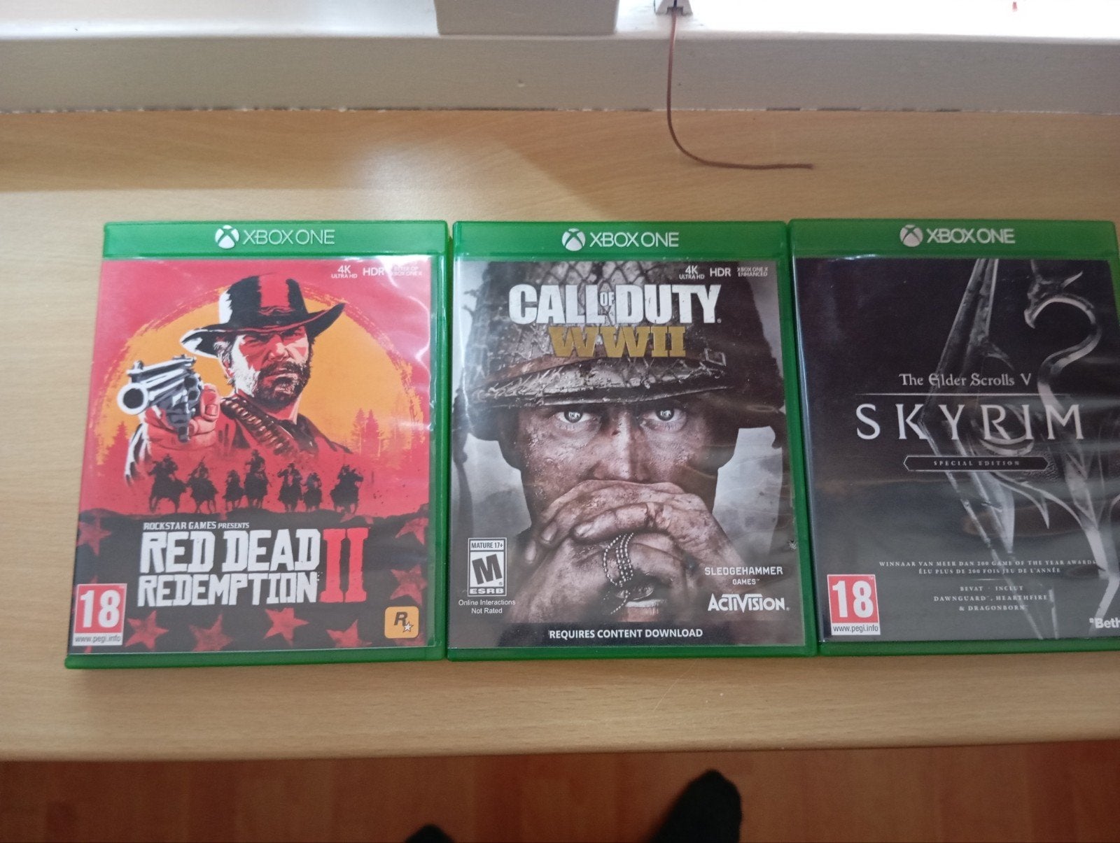 Xbox One Games: Red Dead 2, Call of Duty WWII, Skyrim, Spelcomputers en Games, Avontuur en Actie, Online, Vanaf 18 jaar, 1 speler