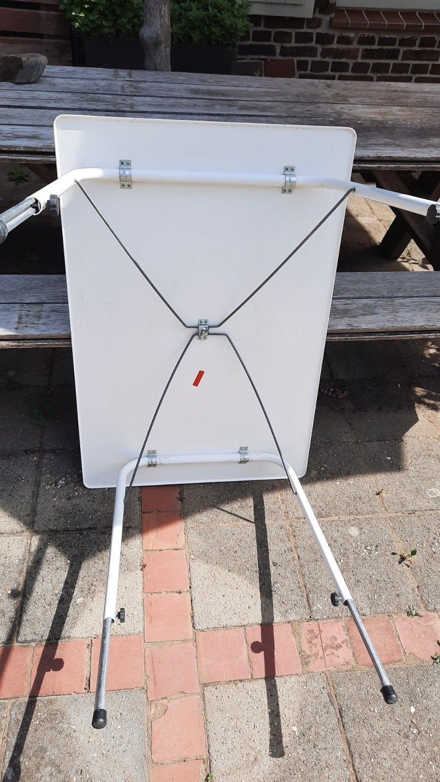 Degelijke campingtafel, inklapbaar,, Ophalen, Gebruikt, Campingtafel