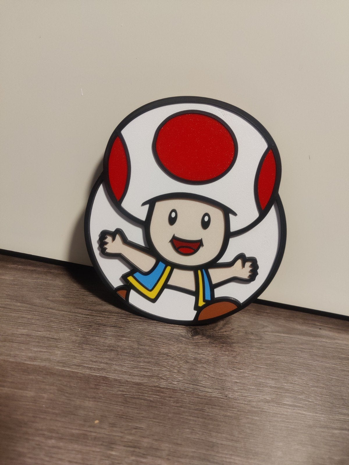 Toad Muurdecoratie - Kinder/Game Kamer, Nieuw, Rood, Ophalen of Verzenden, Wanddecoratie