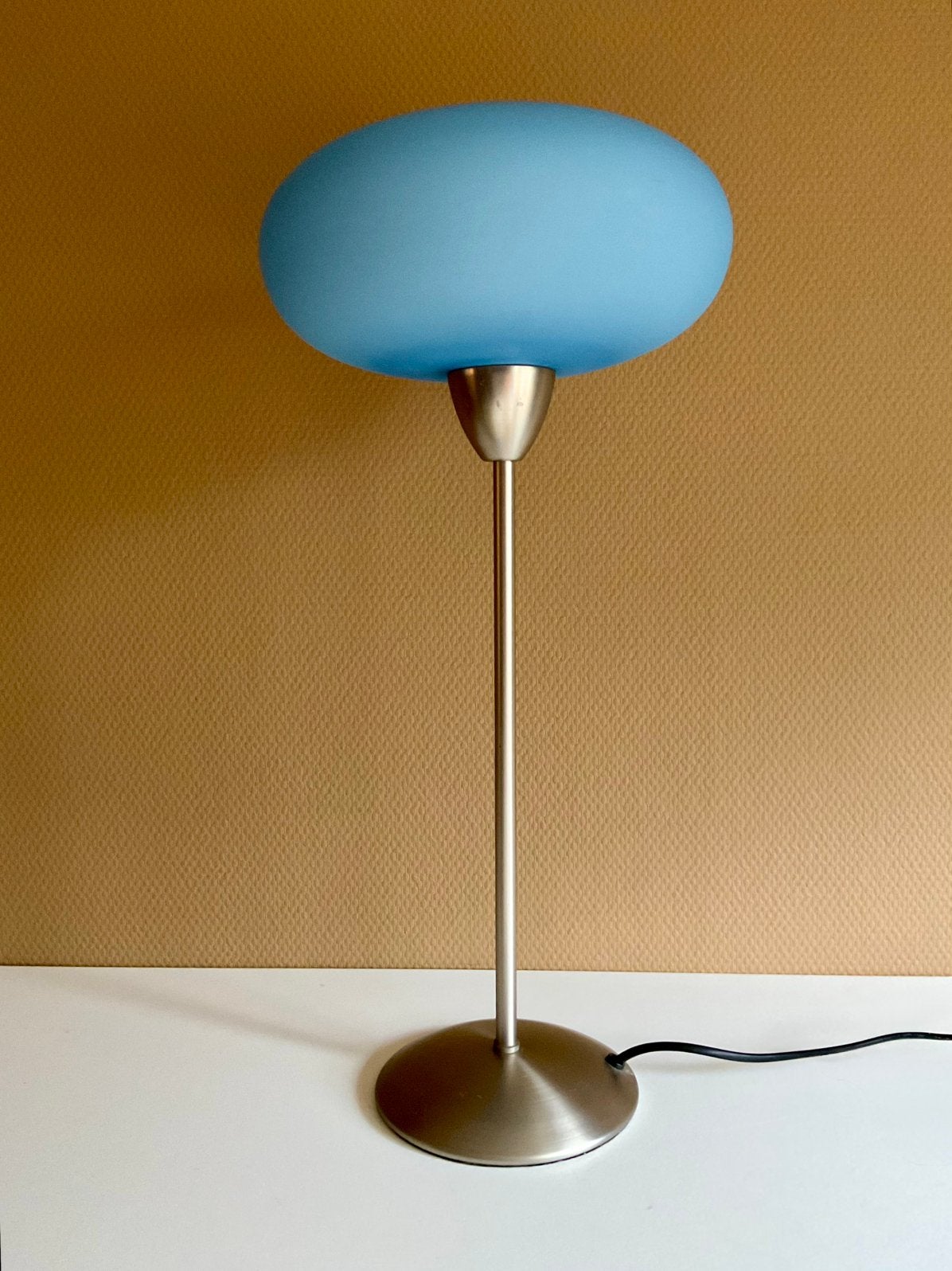 Ikea Trettiotre Vintage Tafellamp Jaren 90 mushroom, Ophalen of Verzenden, Gebruikt, Glas