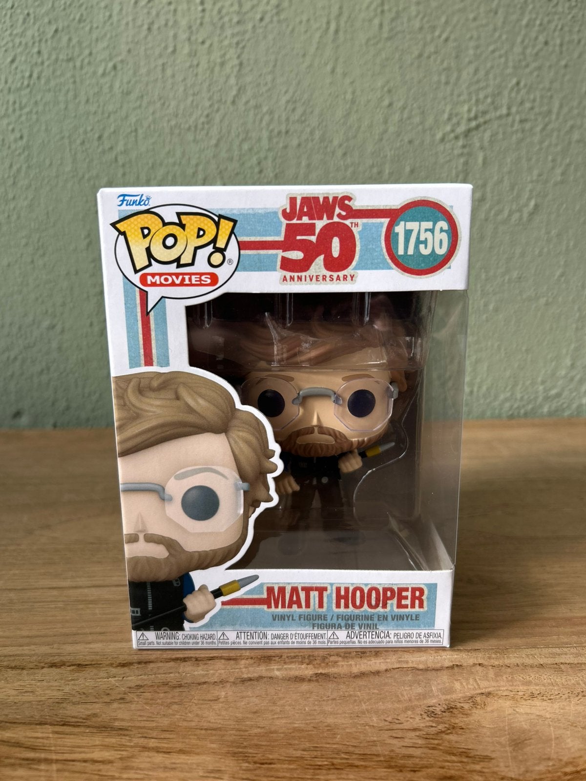 Funko Pop Jaws Matt Hooper #1756 50th Anniversary Nieuw, Ophalen of Verzenden, Zo goed als nieuw