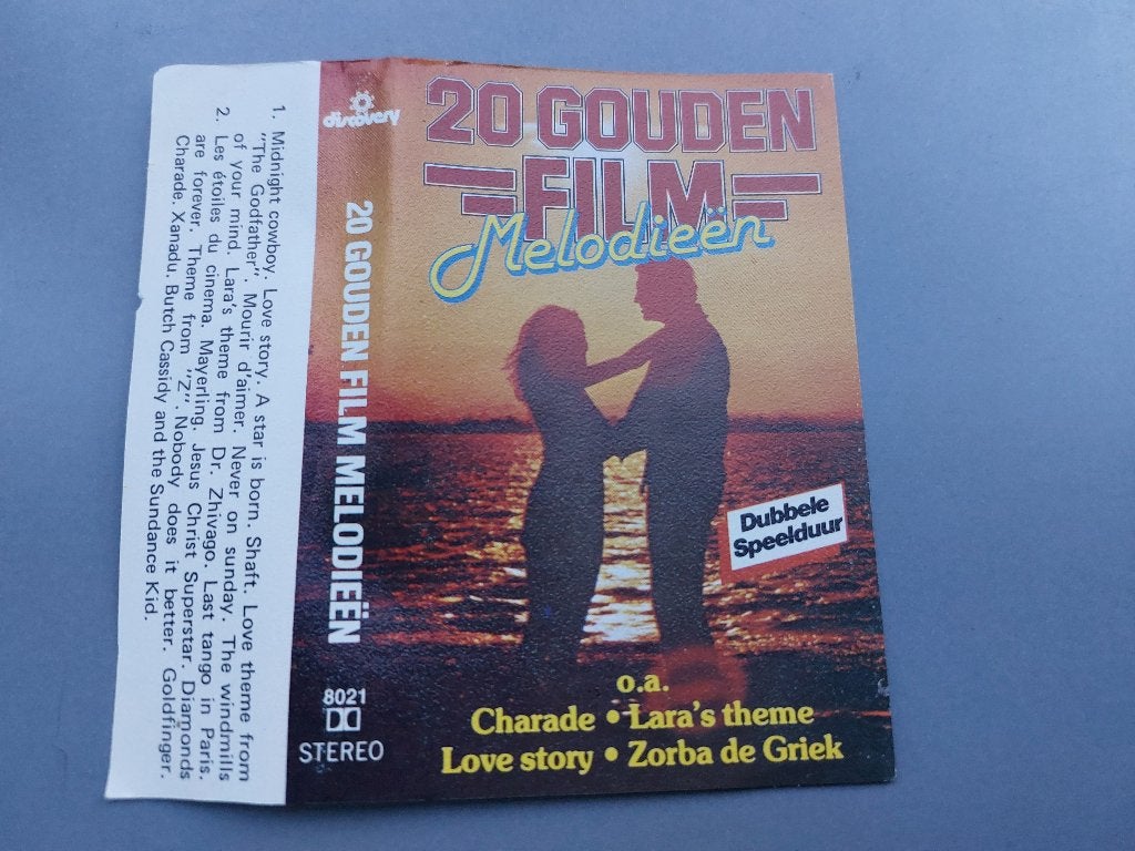 20 GOUDEN FILMMELODIEËN (MC), Filmmuziek en Soundtracks, 1 bandje, Ophalen of Verzenden, Zo goed als nieuw