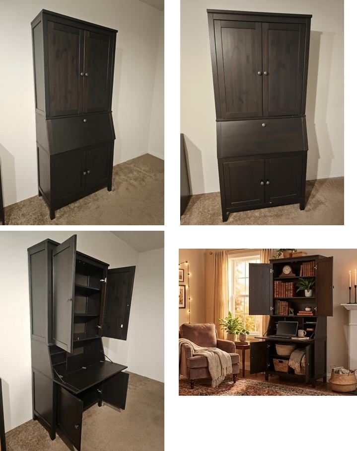 Ikea Hemnes Secretair Desk - Dark-brown, Huis en Inrichting, Ophalen, Zo goed als nieuw