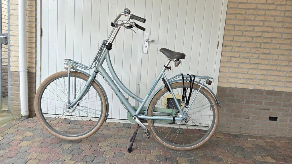 Damesfiets met voordrager, Terugtraprem, Gebruikt, Versnellingen, Ophalen