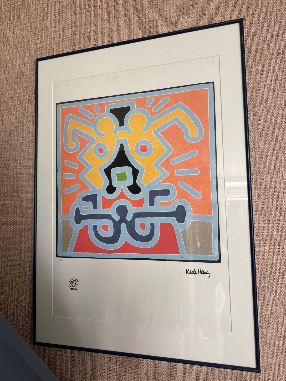 Keith Haring - Pop Art poster - poster & Genummerd, Antiek en Kunst, Gelimiteerde oplage, Ophalen, Abstract, Zeefdruk
