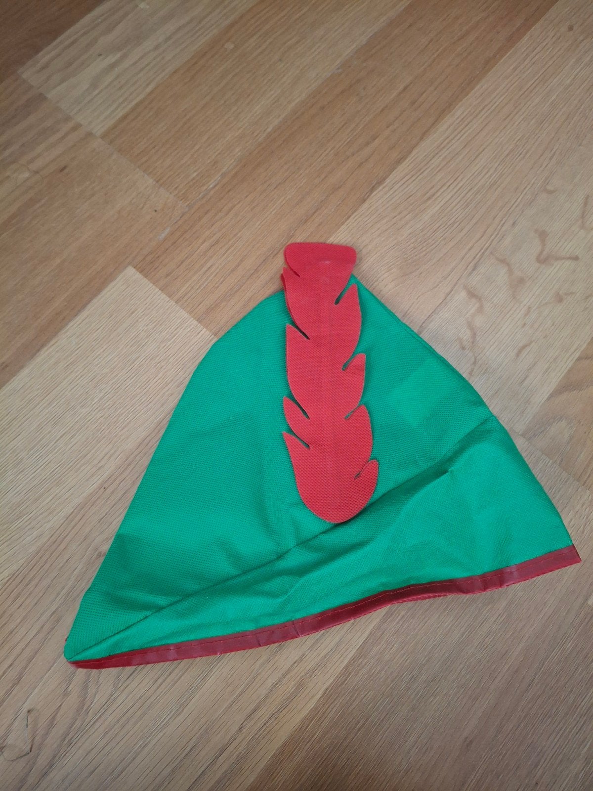 Peter Pan hoedje - Groen met rode veer, Ophalen, Zo goed als nieuw, Overige thema's, Accessoires