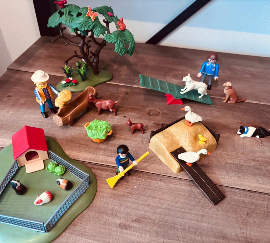 Playmobil boerderij set met dieren en figuren, Ophalen of Verzenden, Gebruikt, Complete set