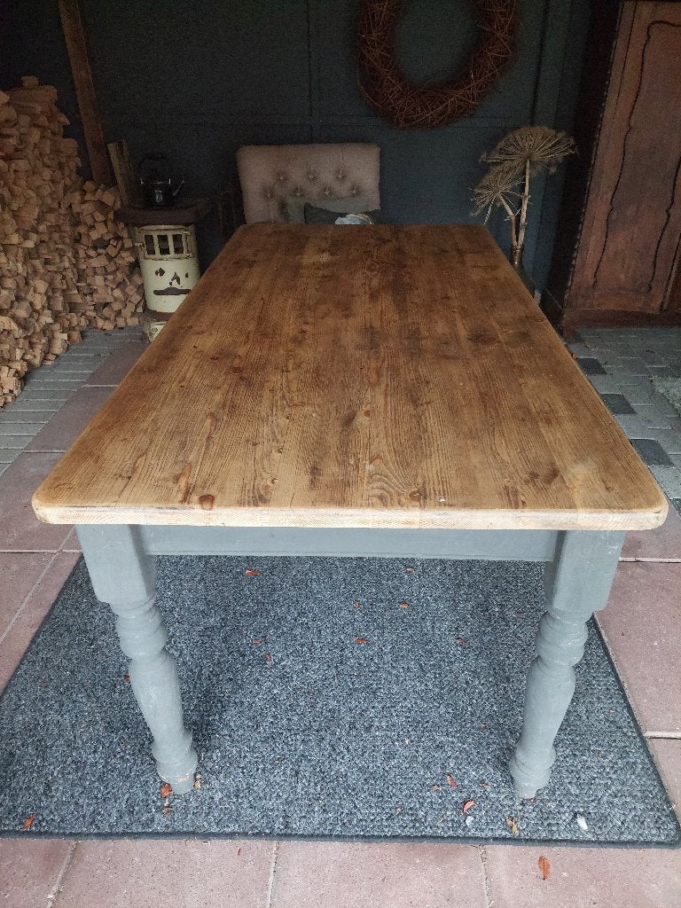 Brocante eettafel, Ophalen, Gebruikt, 50 tot 100 cm, Vijf personen of meer