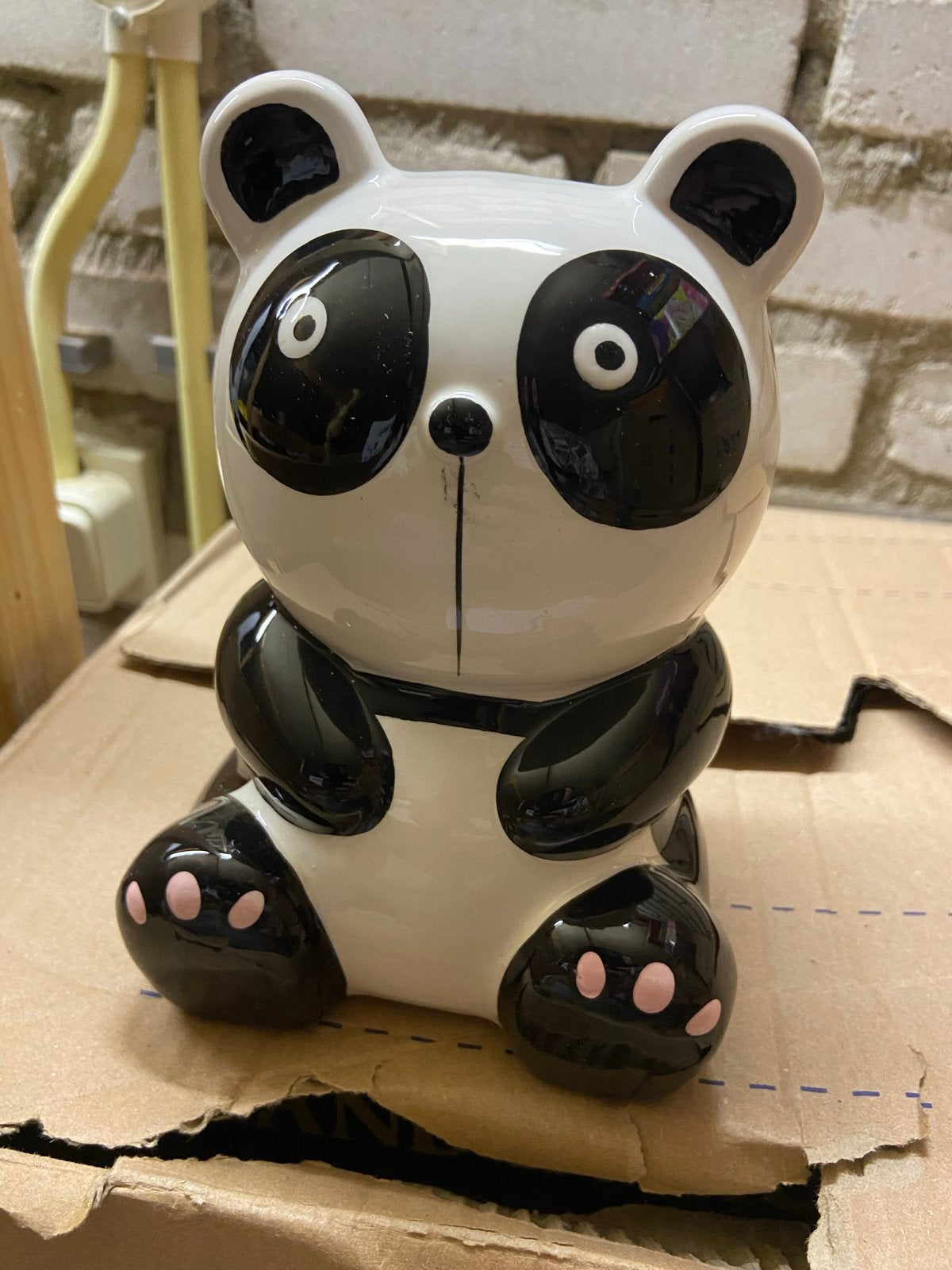 Leuke Panda Spaarpot - Keramiek, Ophalen of Verzenden, Gebruikt, Steen, Aardewerk of Keramiek, Dier