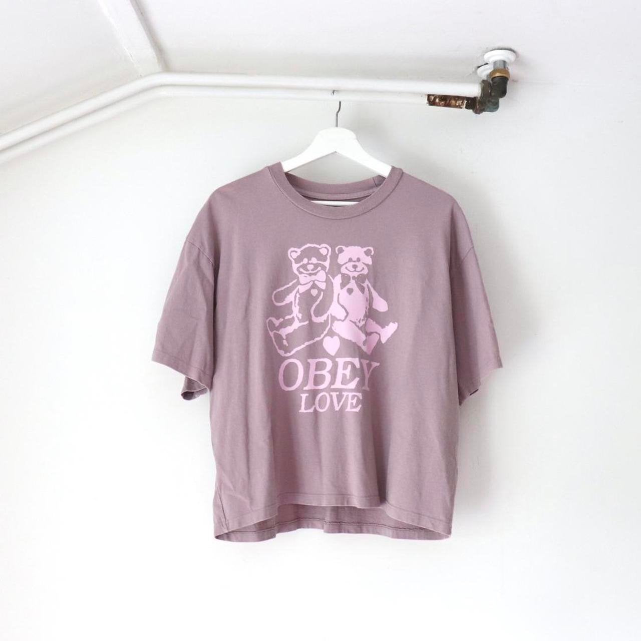 Obey shirt, Verzenden, Maat 42/44 (L), Zo goed als nieuw, Korte mouw
