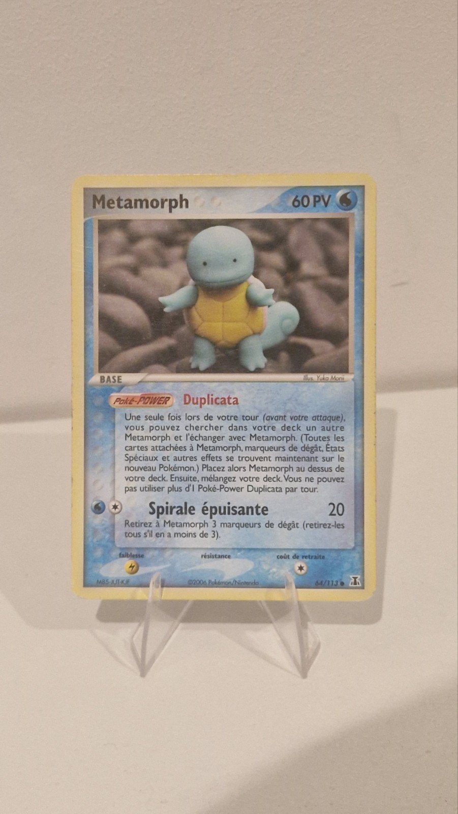 Metamorph Pokémon kaart - Redelijke staat, Ophalen of Verzenden, Gebruikt, Losse kaart