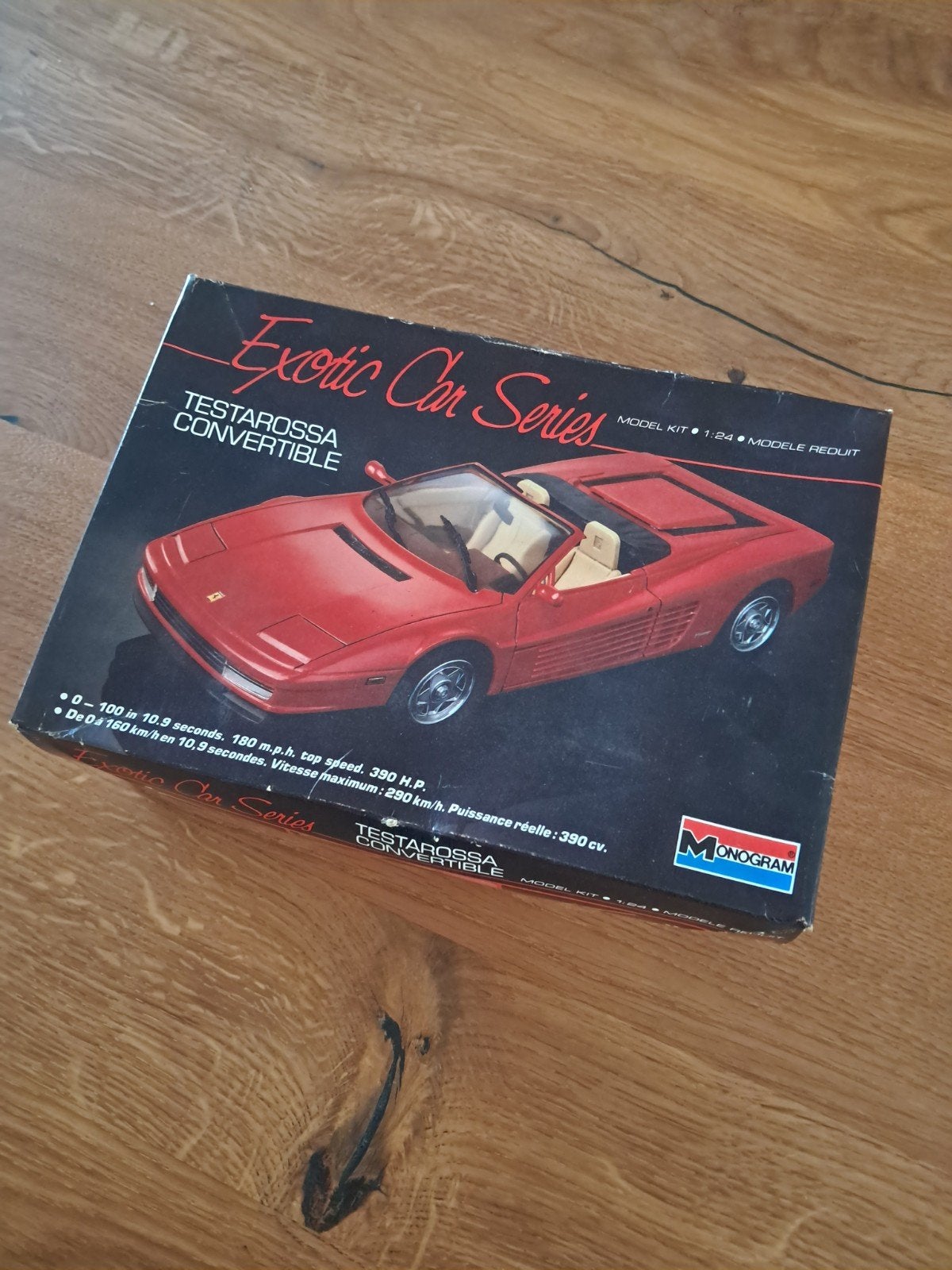 Monogram Ferrari Testarossa Convertible Model Kit 1:24, Ophalen, Auto, 1:32 tot 1:50, Nieuw