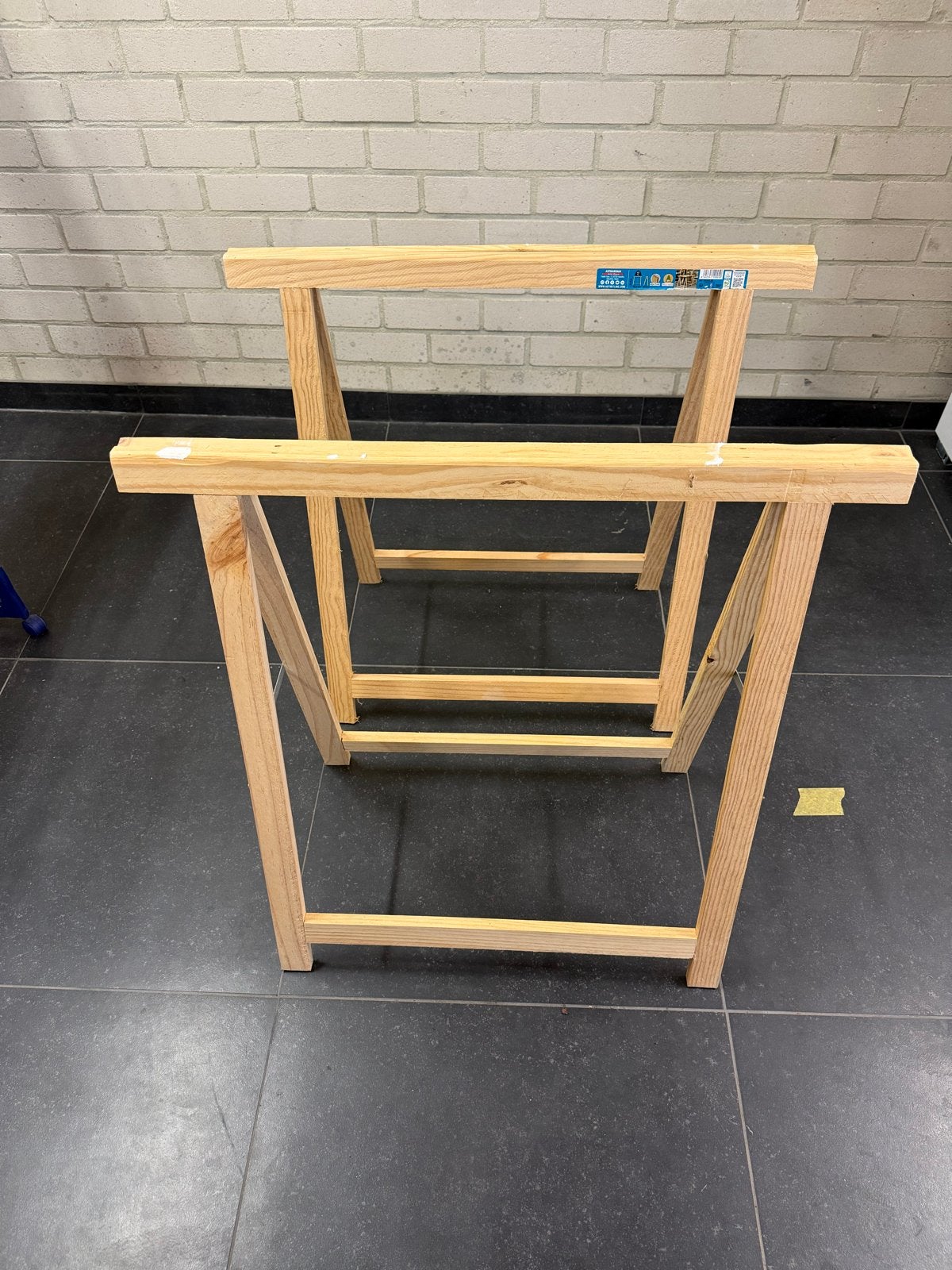 Houten schragen - Set van 2, Ophalen, Gebruikt, Overige typen, Minder dan 2 meter
