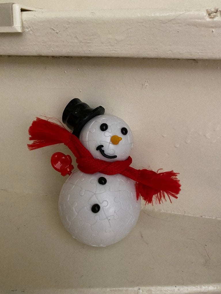 Puzzelbal Sneeuwpop, Ophalen of Verzenden, Zo goed als nieuw