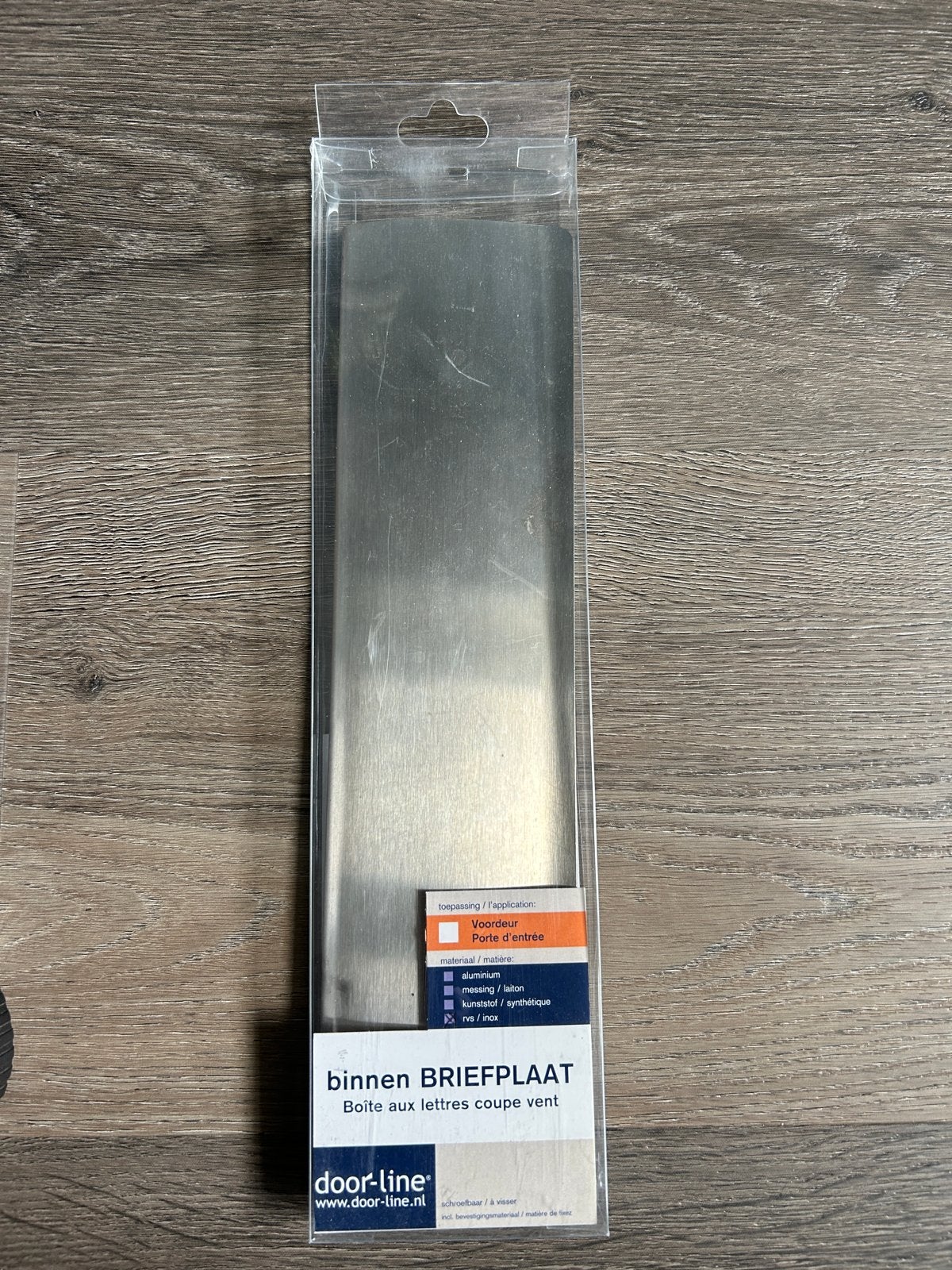 Nieuwe RVS Binnen Briefplaat - Door-Line, Doe-het-zelf en Verbouw, Ophalen of Verzenden, Gebruikt, Rvs, Overige typen