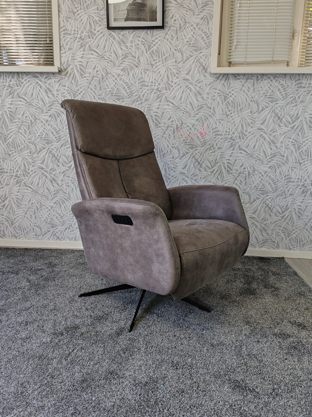 Nocarini elektrische relax fauteuil op accu, Huis en Inrichting, Onbekend, 75 tot 100 cm, Ophalen of Verzenden, Zo goed als nieuw