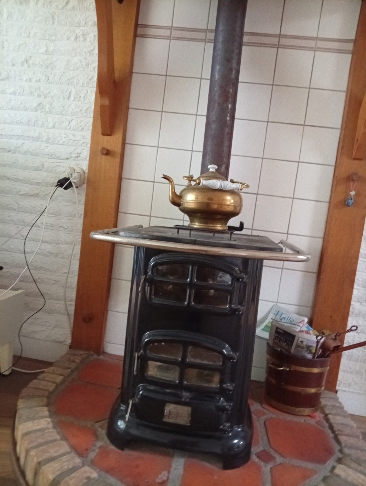 Allesbrander Etna 933 - Vrijstaande Kachel, Ophalen, Gebruikt, Vrijstaand, Hout