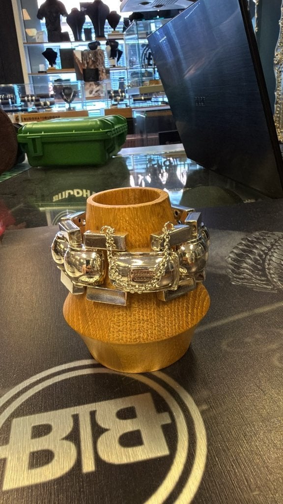 BUDDHA TO BUDDHA ARMBAND TYPE 060 F BATUL XL 21 CM € 999,00, Ophalen of Verzenden, Nieuw, Zilver, Zilver
