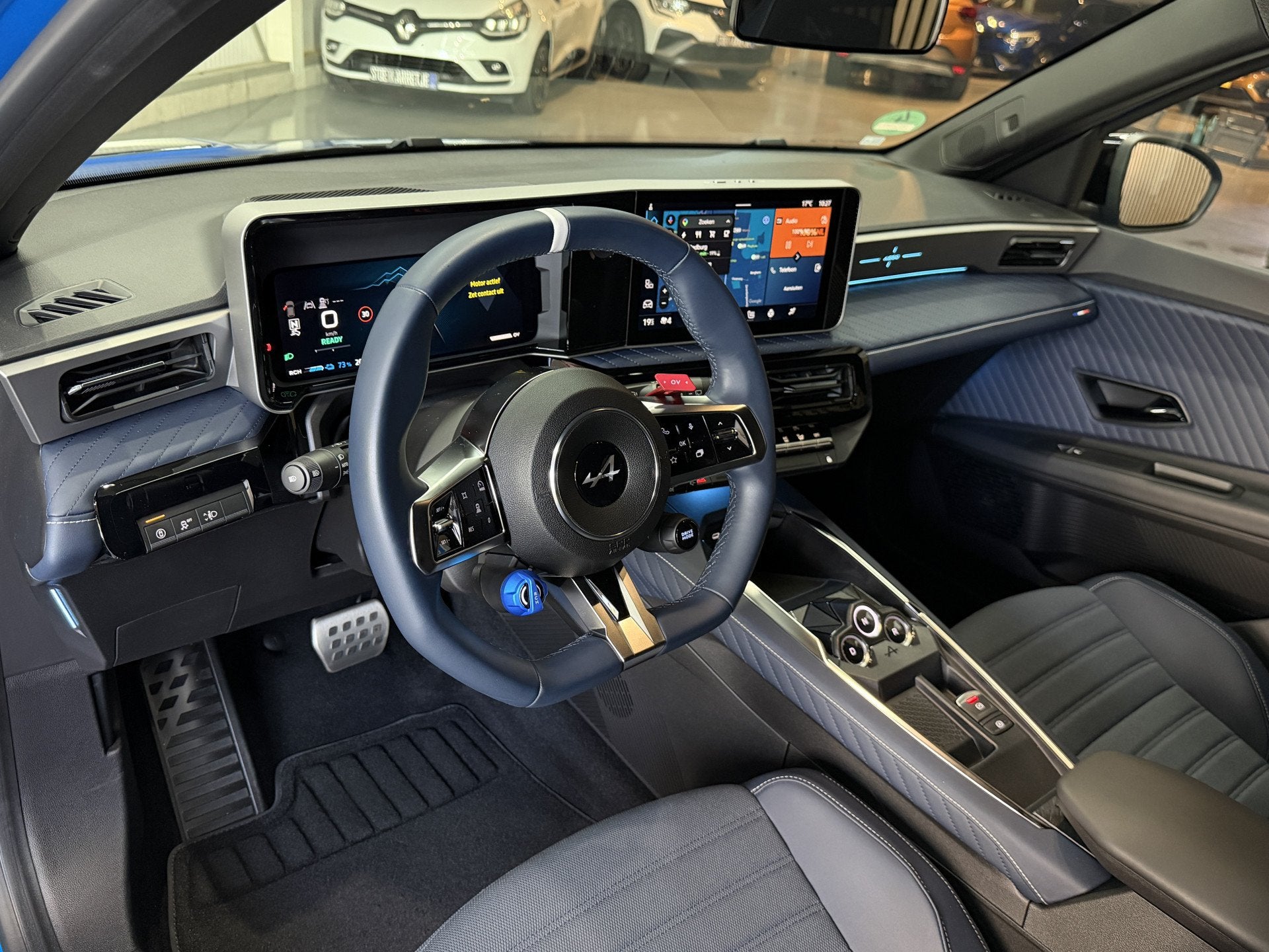 ALPINE A290 GT 52 kWh Navi | 19" | ACC | Carplay | Stoel & S, Auto's, Dealer onderhouden, Stof, Gebruikt, Blauw