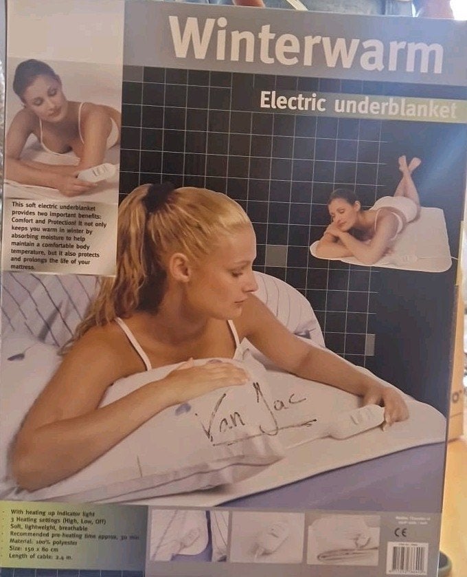 Winterwarm Elektrisch Onderdeken - Comfortabel en Warm, Eenpersoons, Wit, Overige typen, Ophalen of Verzenden