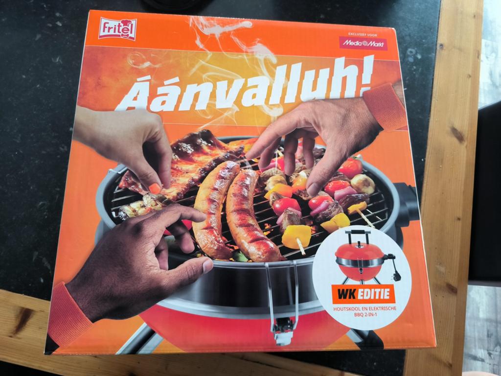 BBQ 2-in-1 houtskool en elektrisch, Ophalen of Verzenden, Nieuw, Fritel