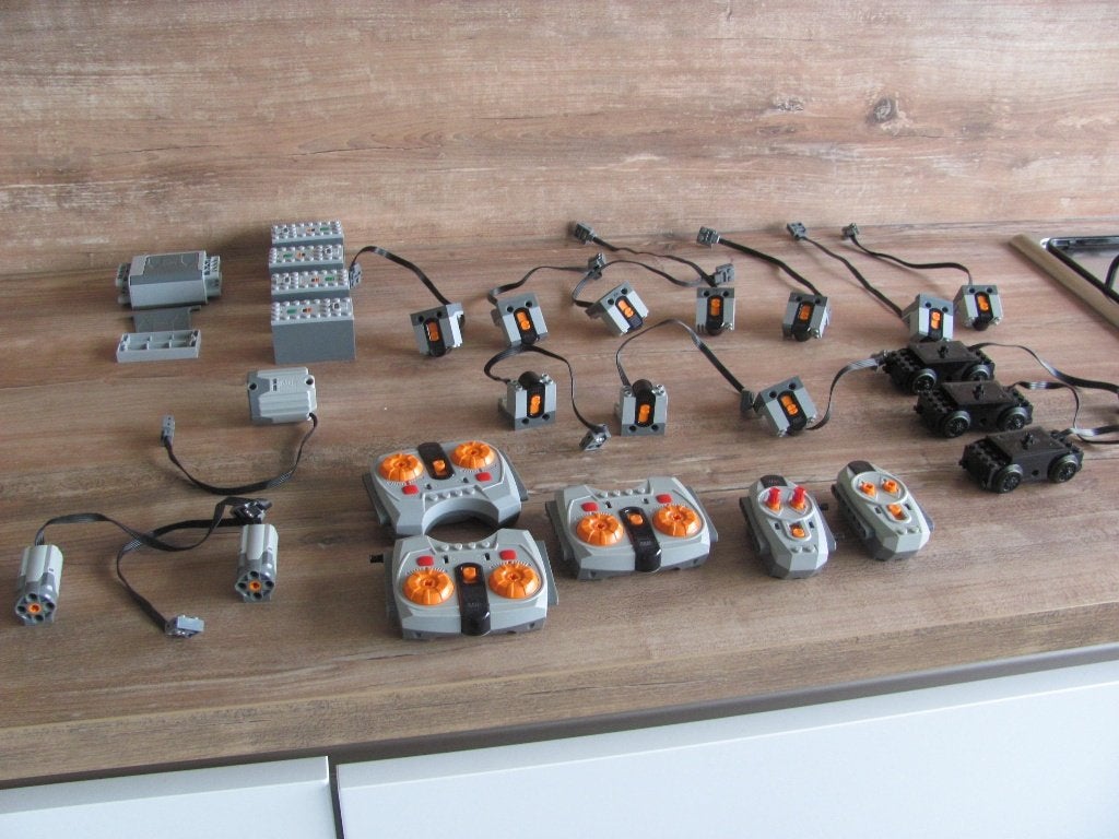 Lego 9 volt Power Functions Motoren Receivers, Ophalen of Verzenden, Zo goed als nieuw, Accessoire, Lego