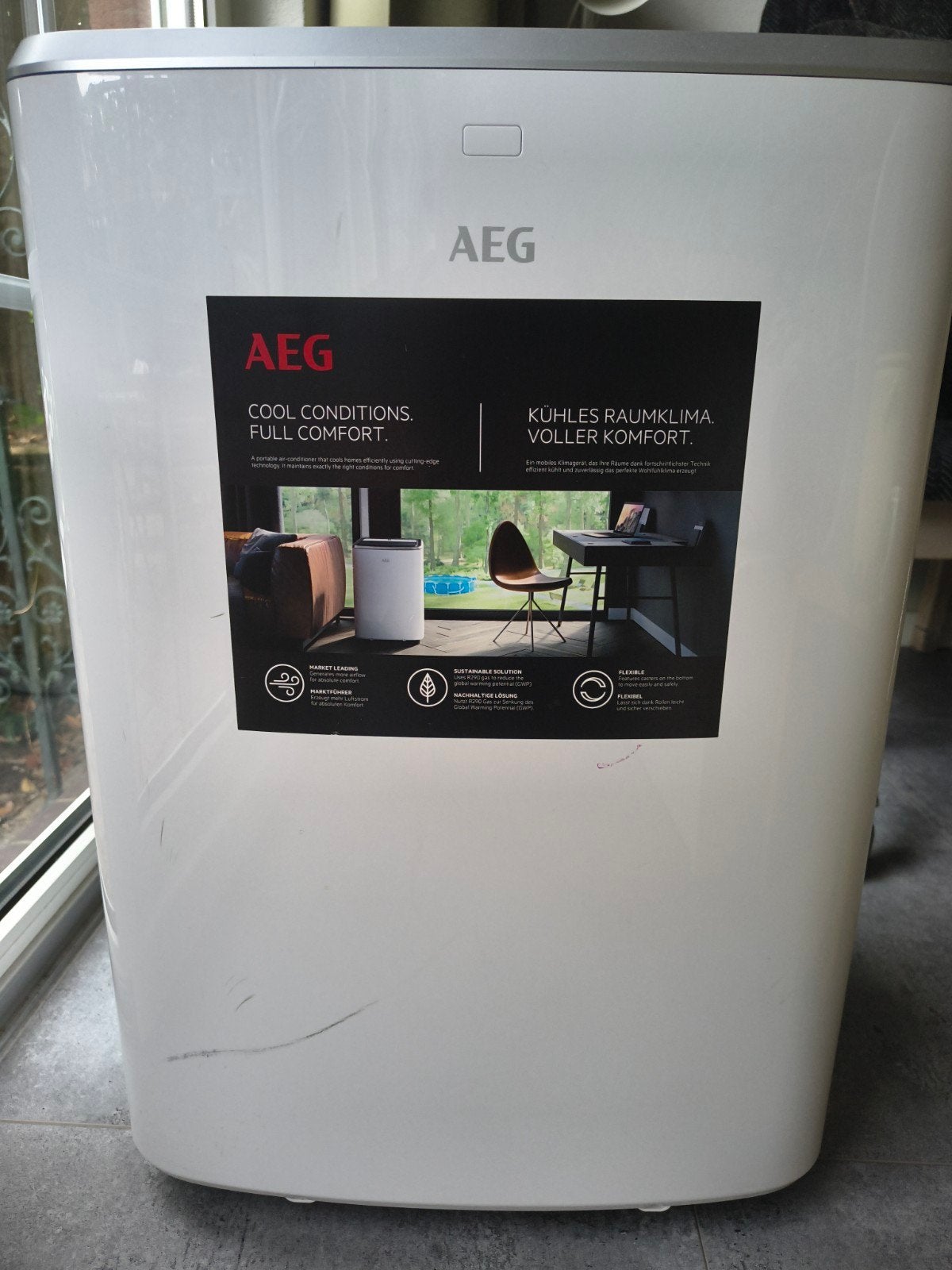 AEG Mobiele Airco AXP26U338CW, Ophalen