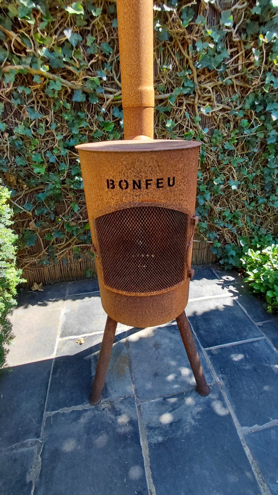 BonFeu Vuurton/Vuurkorf met Grillrooster, Tuin en Terras, Tuinhaarden, Ophalen, Gebruikt