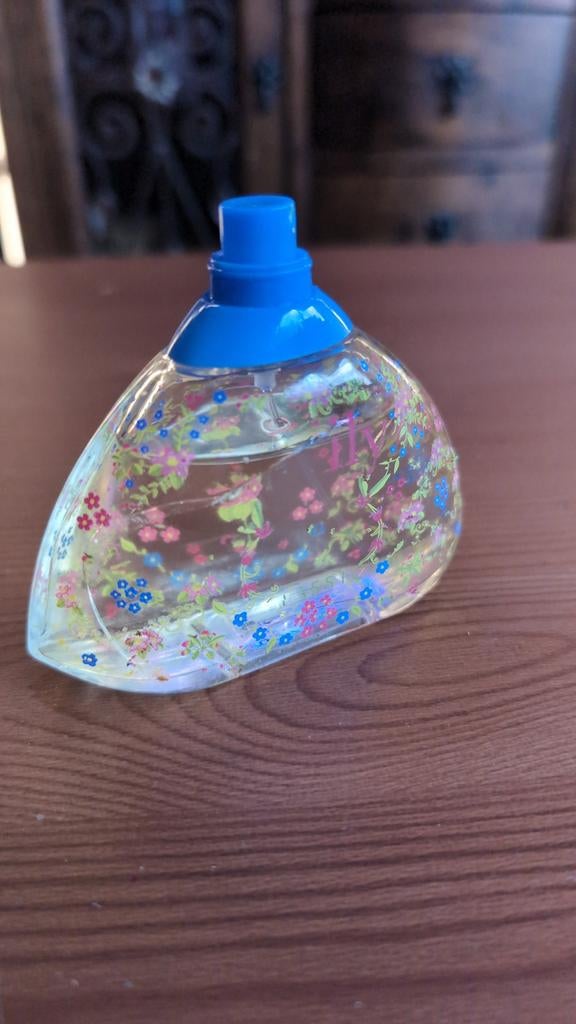 Leuke parfumfles met bloemenprint - koopje!, Ophalen of Verzenden