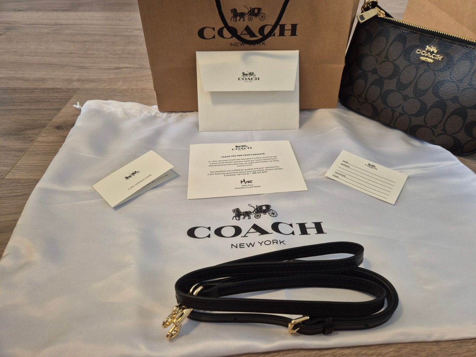 Coach handtas, Ophalen of Verzenden, Nieuw, Bruin