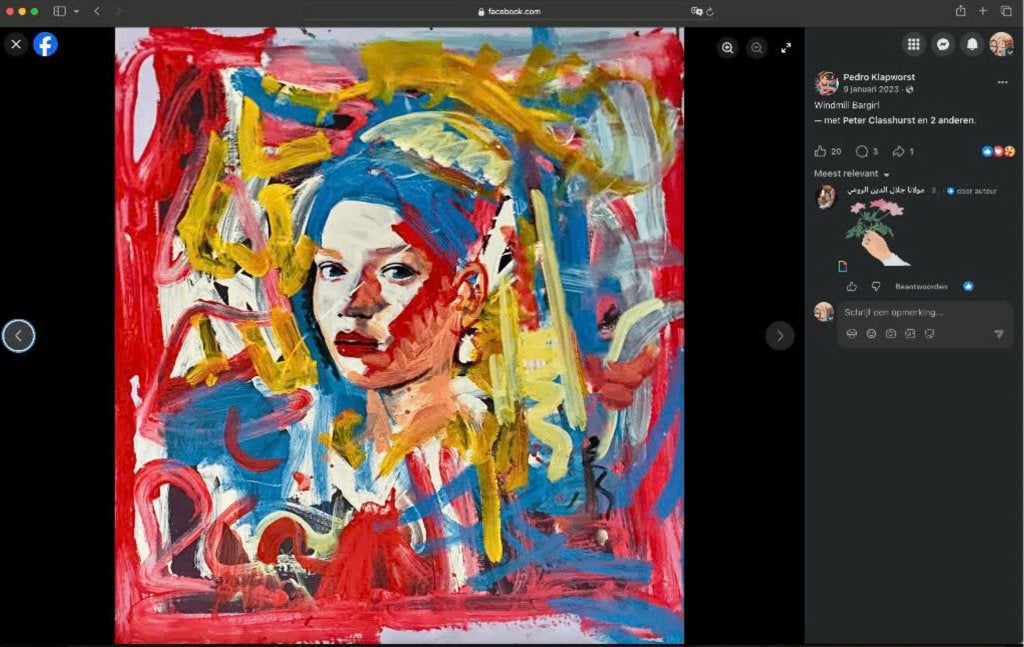 PETER KLASHORST - MEERDERE GROOT FORMAAT WERKEN TE KOOP, Antiek en Kunst, Kunst | Schilderijen | Modern, Verzenden, Gesigneerd