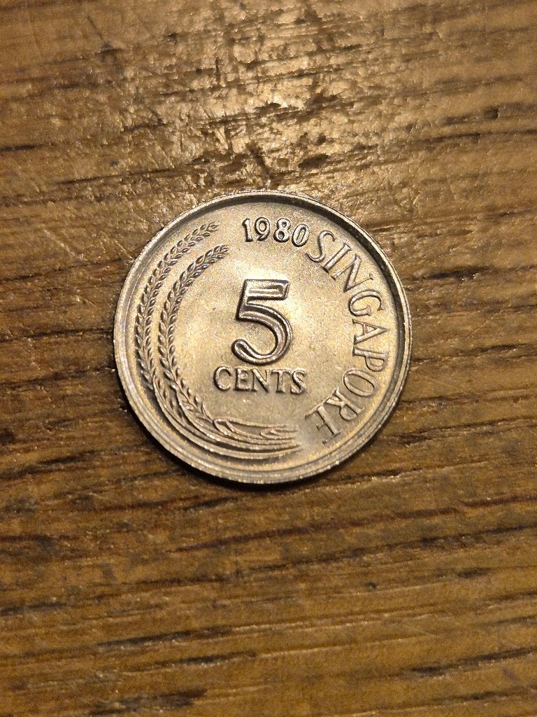Singapore - 5 Cents 1980, Ophalen of Verzenden, Zuidoost-Azië