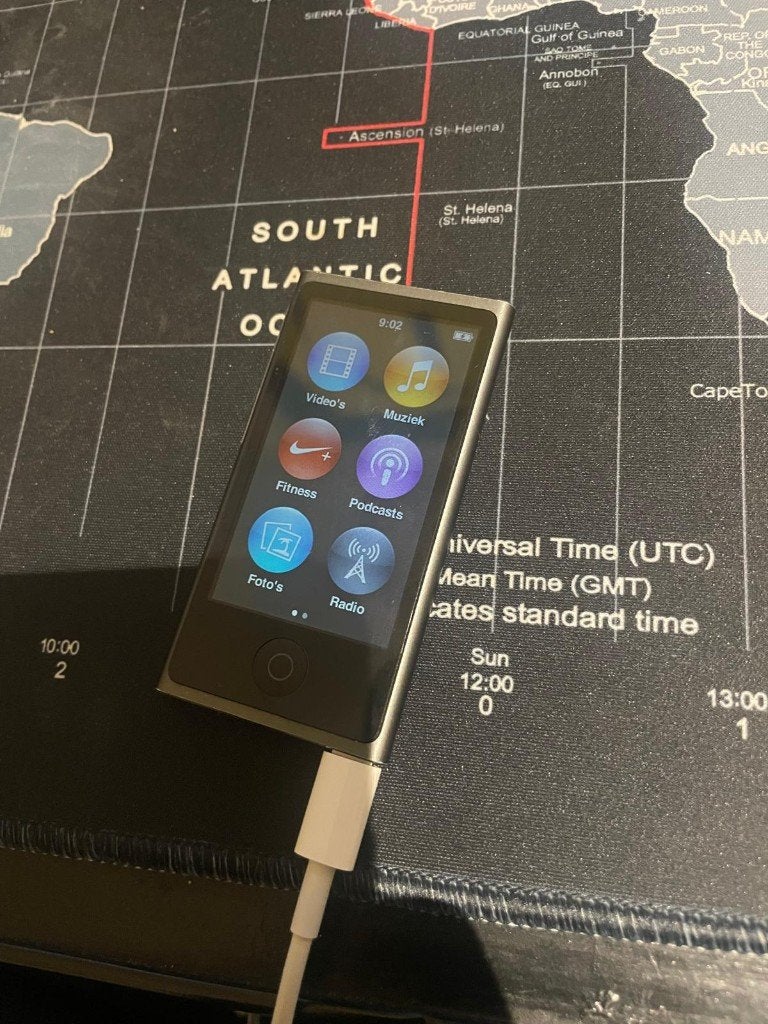 Apple iPod Nano 7e generatie Space Grey + Oplaadkabel, Ophalen, Gebruikt, Zwart, Nano