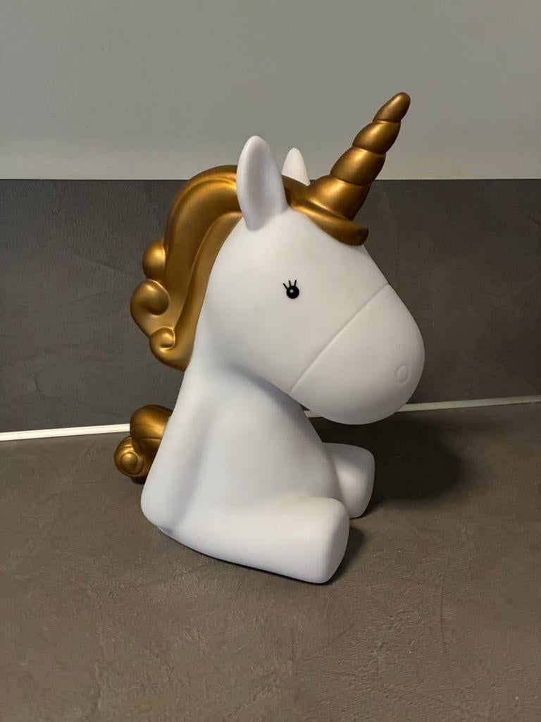 Unicorn nacht lamp/ kinder lamp 30 cm (op batterij), Kinderen en Baby's, Kinderkamer | Inrichting en Decoratie, Ophalen of Verzenden